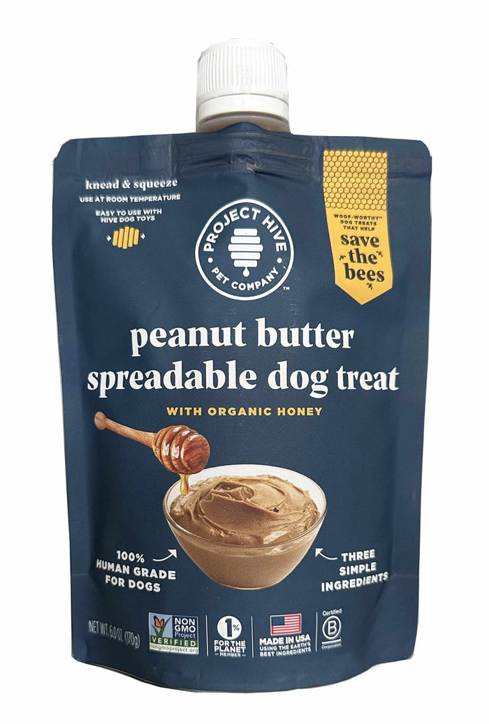 Project Hive Peanut Butter Spreadable Dog Treat 6oz